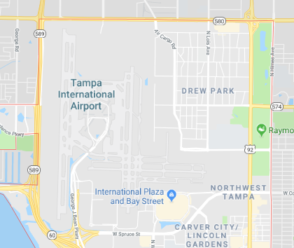 Tampa International Airport TIA Computer Repair near me tampa map